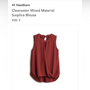 41 Hawthorn Clearwater Mixed Material Blouse